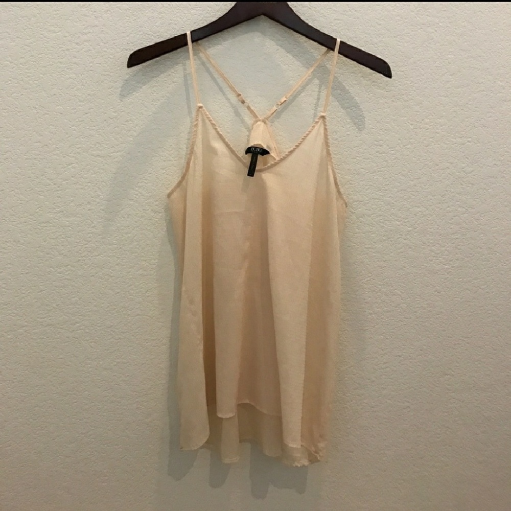 BCBG shear cream Cami